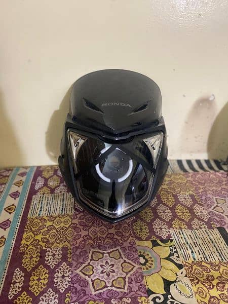 Cb 125F Head frame _ Visor & head light with drl modified 1