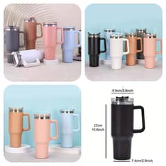 *Tumbler Stainless Steel Bottle with Straw (Random Colours) are