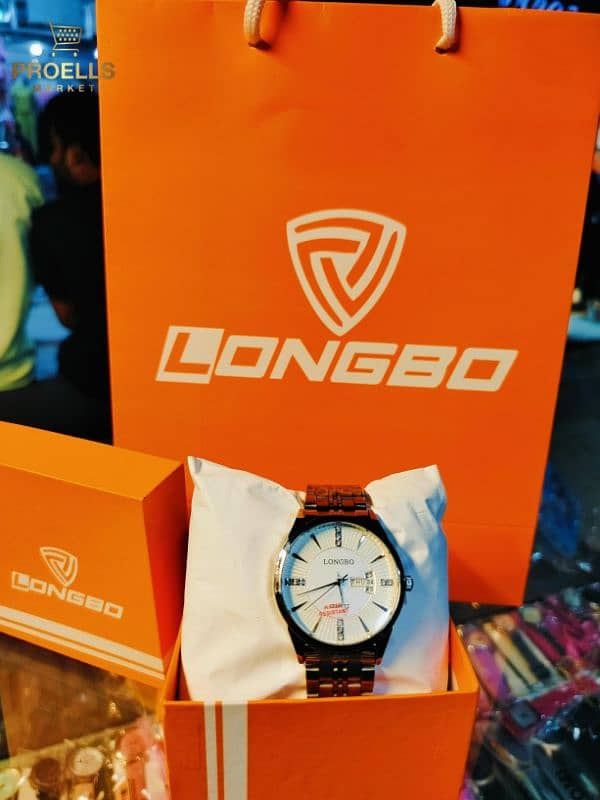 New Article LONGBO WATCH With Box And Beg FREE 1