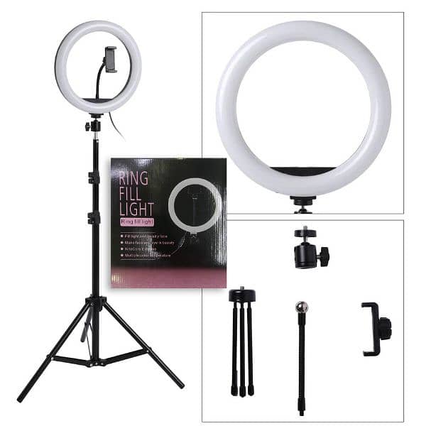 Ring Light 10 Inches + Right Light Stand 7 Ft | Best for Photography 0