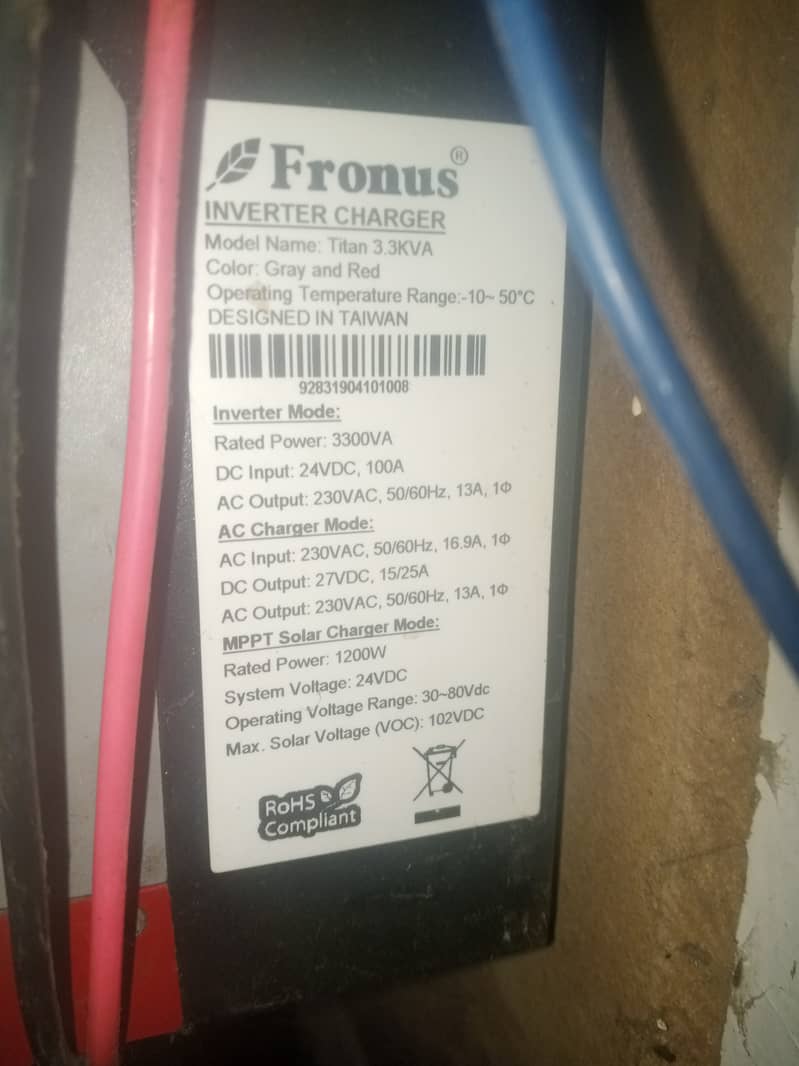 Fronus like new 3.3 KVA Inverter For Sale 3