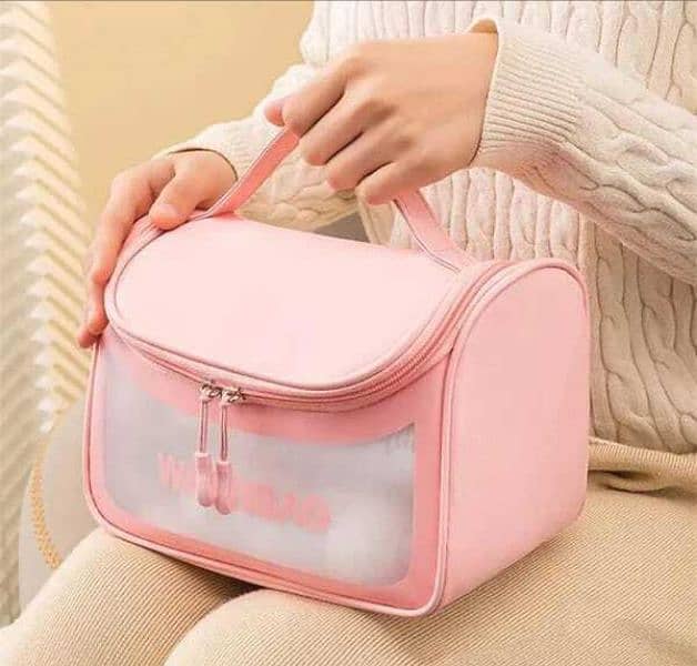 Cosmetics Transparent Waterproof Bag 0