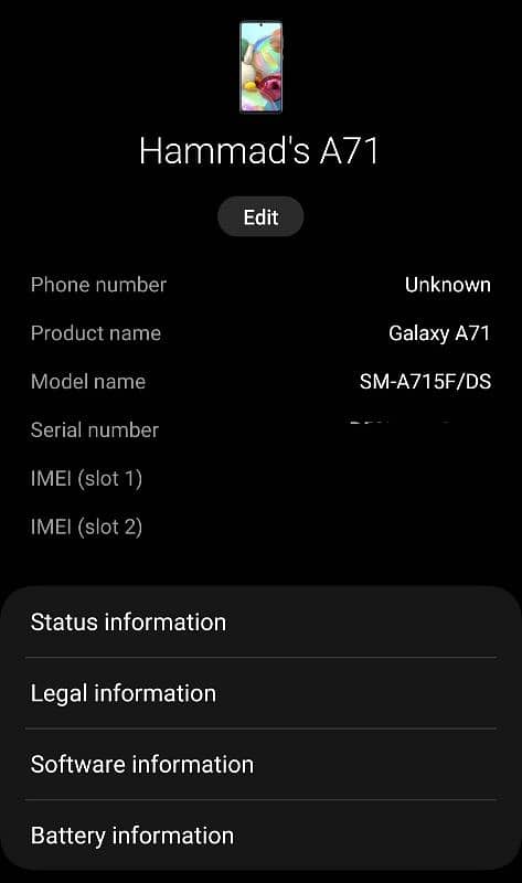 Samsung A71 PTA Approved 6