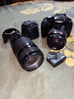 Canon 1100/D DSLR Digital Camera Plus 2 Lenses 18/55 And 75/300