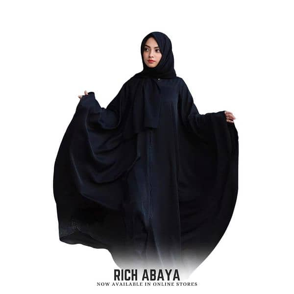 2 pcs woman stitched abaya 0