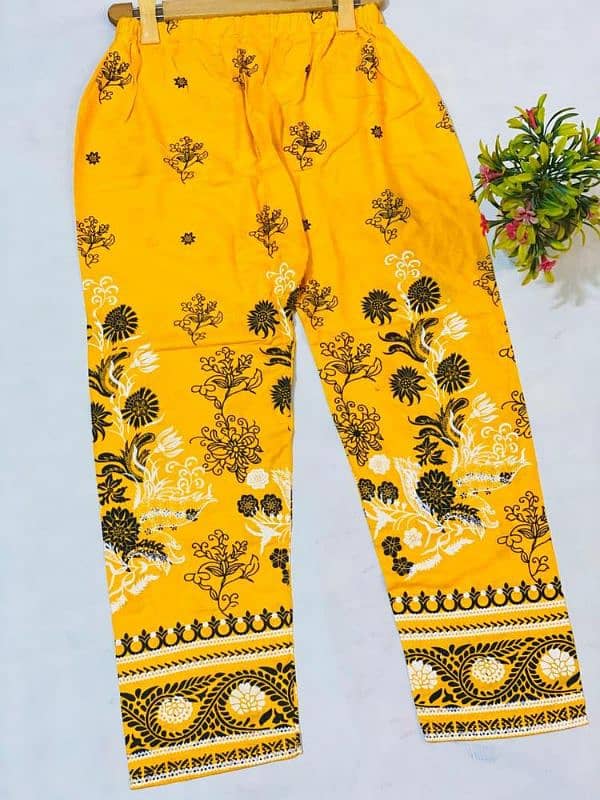 2. Pcs Women Stitched Lawn  suit 4