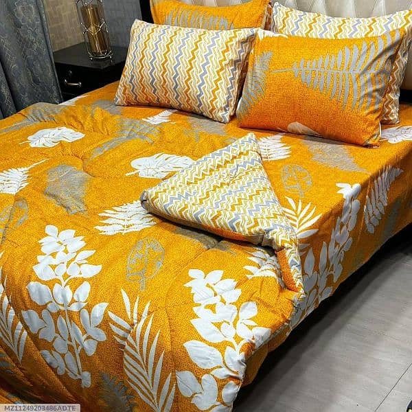 6 PCs cotton salonica printed razai set 2