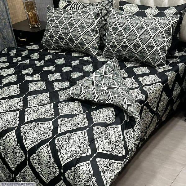 6 PCs cotton salonica printed razai set 11