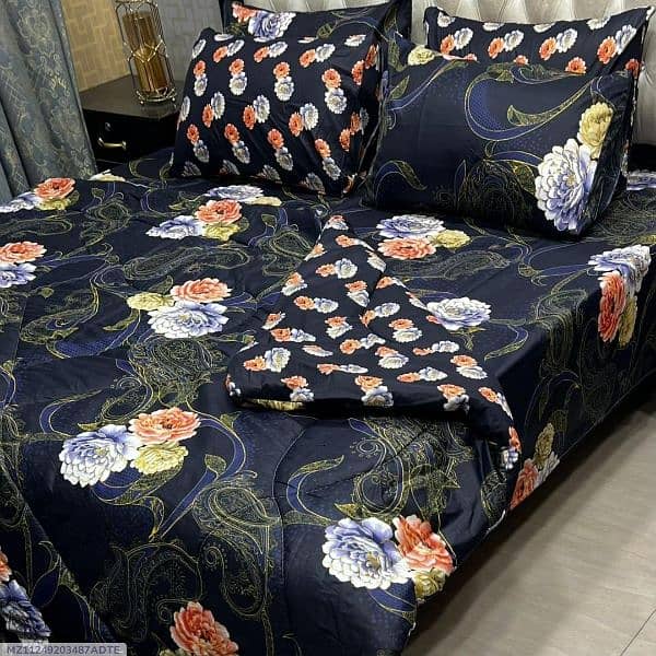 6 PCs cotton salonica printed razai set 14