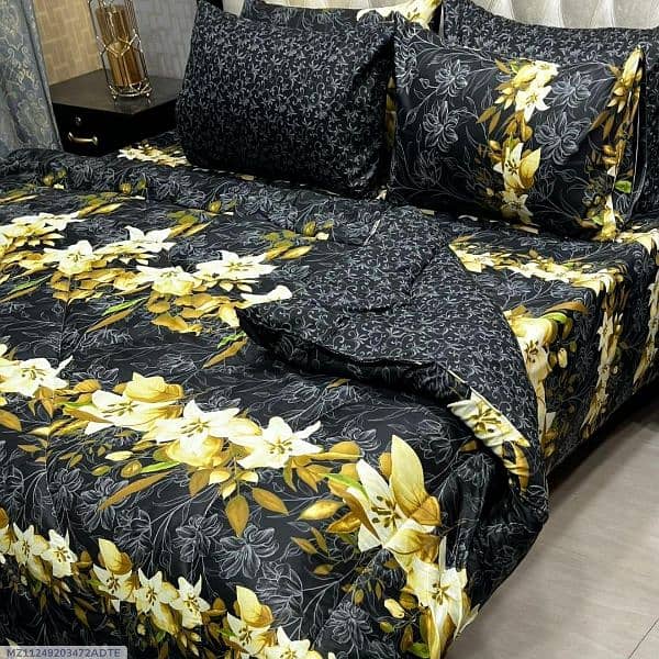 6 PCs cotton salonica printed razai set 15