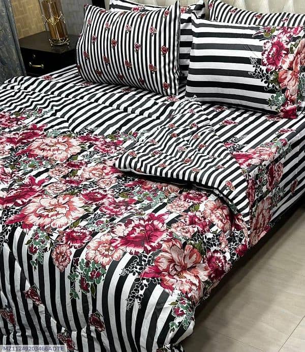 6 PCs cotton salonica printed razai set 16