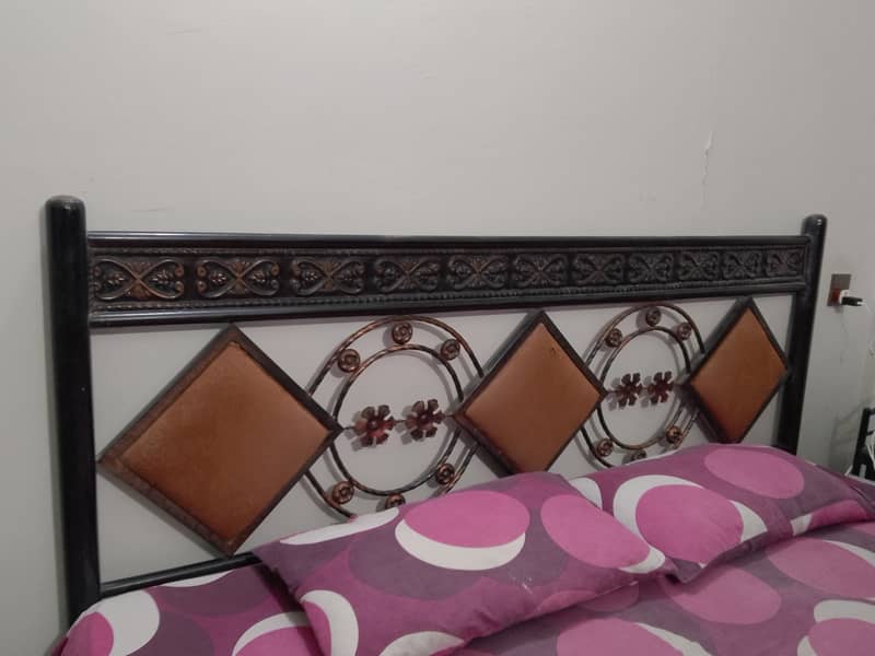 Iron Bed with Mattress 2