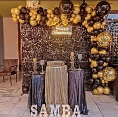 Balloons Decor, Event Planner, Smd dj sound system, Catering, Bridal