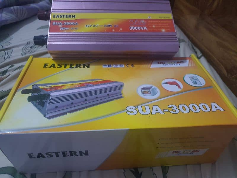 Eastern SUA-3000A Inverter 12V DC Convert To 230V  For 180 Amp Battery 6