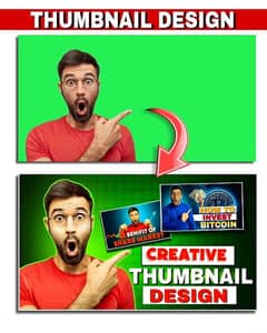 YouTube Thumbnail And 3d Logo Designer