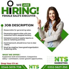 Sales Executive (Male / Female)