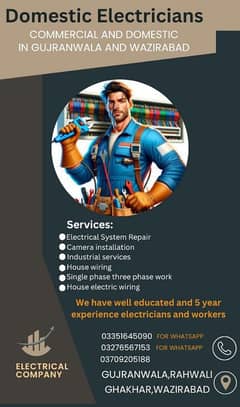 domestic electricians