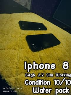 Iphone 8 64gb JV Sim working Non PTA