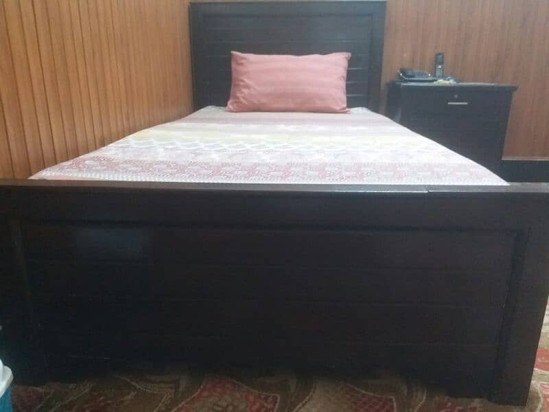 Single Bed, Matress and Side Table 5