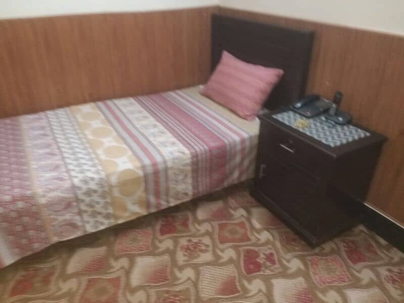 Single Bed, Matress and Side Table 6