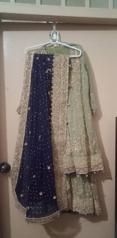 Bridals Walima Dress Ghrara with Clutch