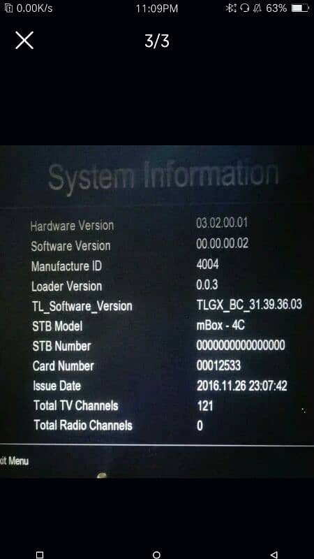 HD internet tv cable android box , need repair 2