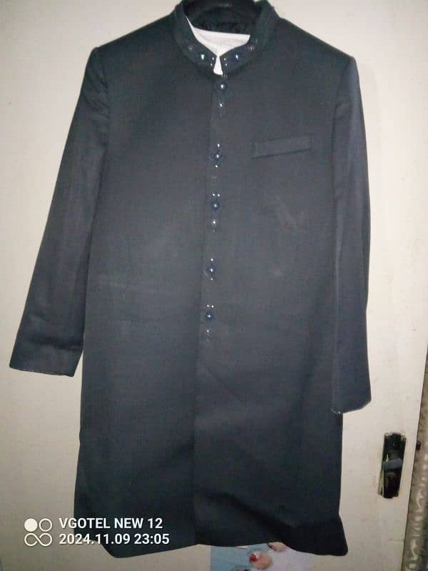 sherwani with kurta pajama and kulha 0