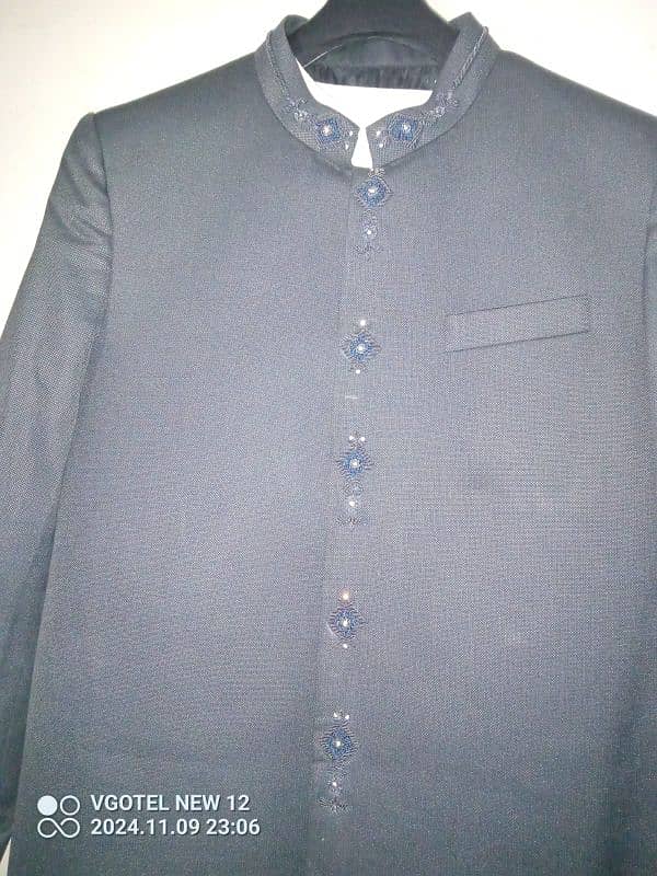 sherwani with kurta pajama and kulha 2