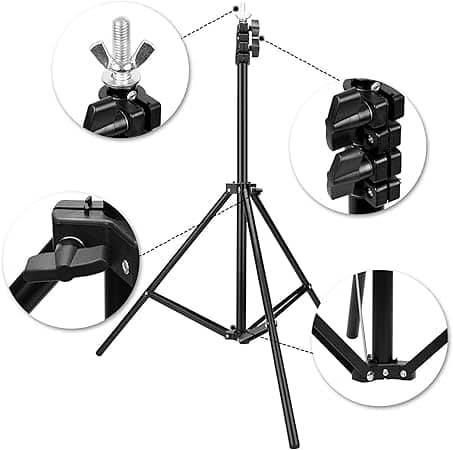 Ring Light 10 Inches  Right Light Stand 7 Ft | Best for Photography & 3