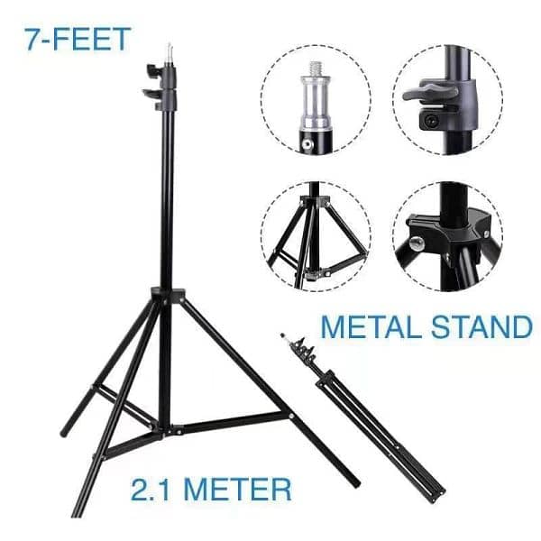 Ring Light 10 Inches  Right Light Stand 7 Ft | Best for Photography & 4