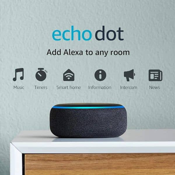 Amazon Echo Dot 3 (3rd Generation) Smart Speaker with Alexa Home light 9