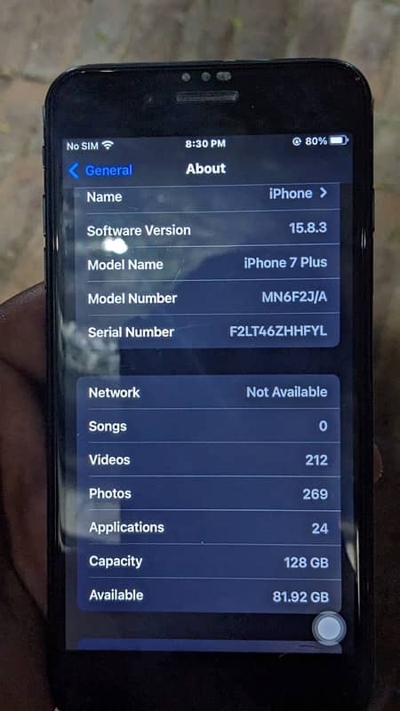 iPhone 7plus 128gb non pta fectory unlocked 03038426017 4