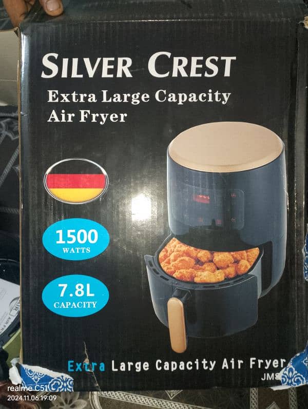 silver crest extra large capcity air frayer 1