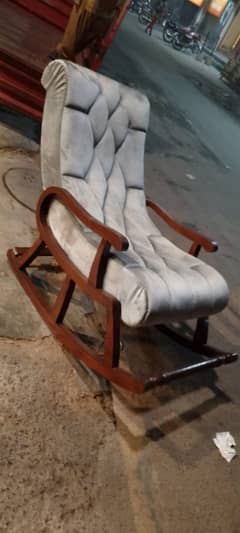 Easy chair/ Rocking Chair Solid wood kikar 03o74o15143 M Waheed Whatsp