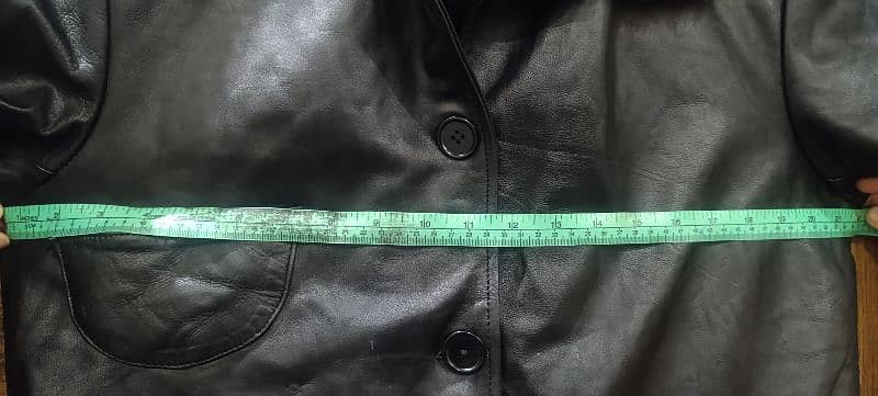 Original leather smart ladies long coat. size mentioned 14