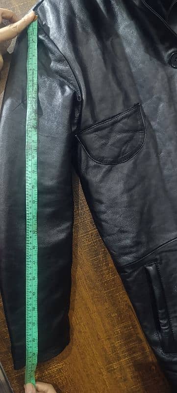 Original leather smart ladies long coat. size mentioned 16