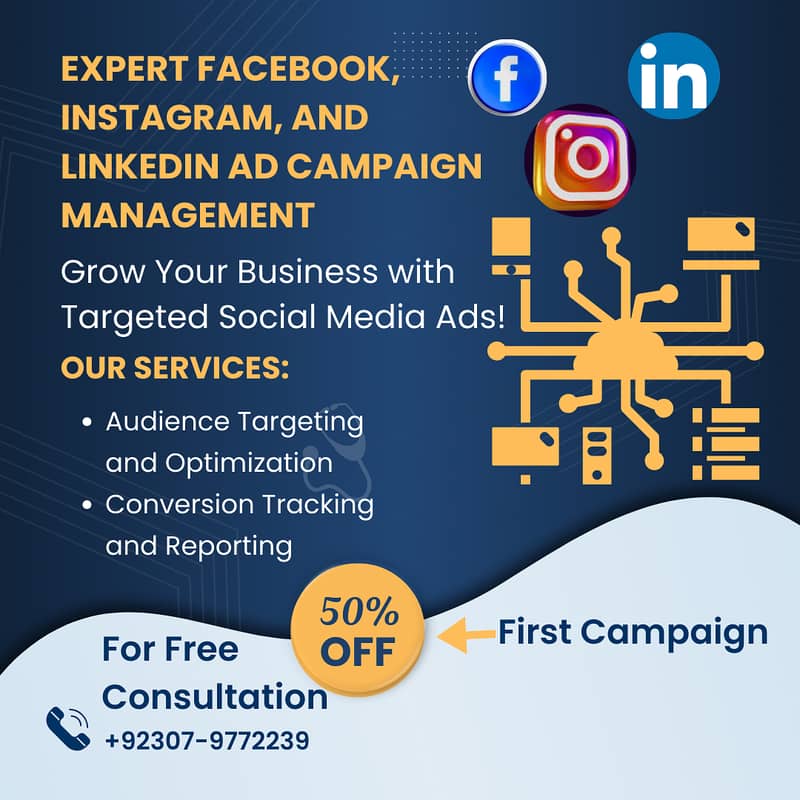 Expert Ads Management & Social Media Services:FB, IG,Google,LinkedIn 2