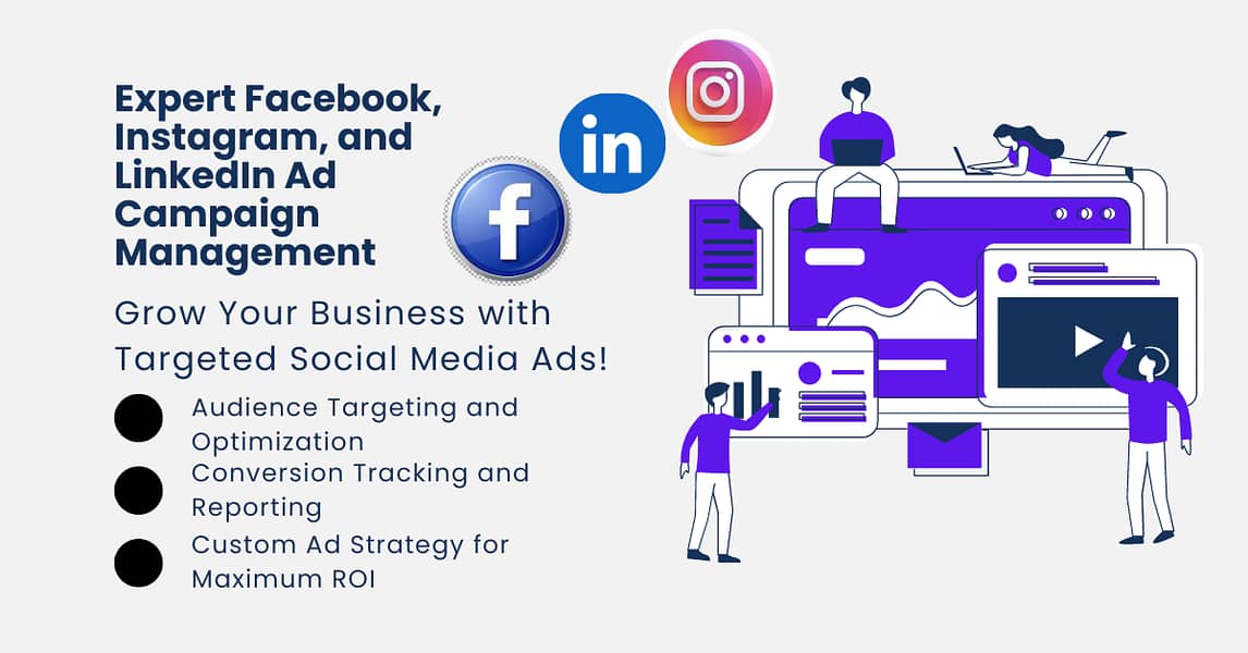 Expert Ads Management & Social Media Services:FB, IG,Google,LinkedIn 3