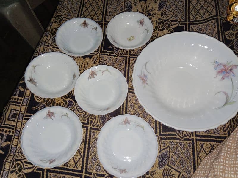 Castrd dinner set one big bowl 6 paltes 1