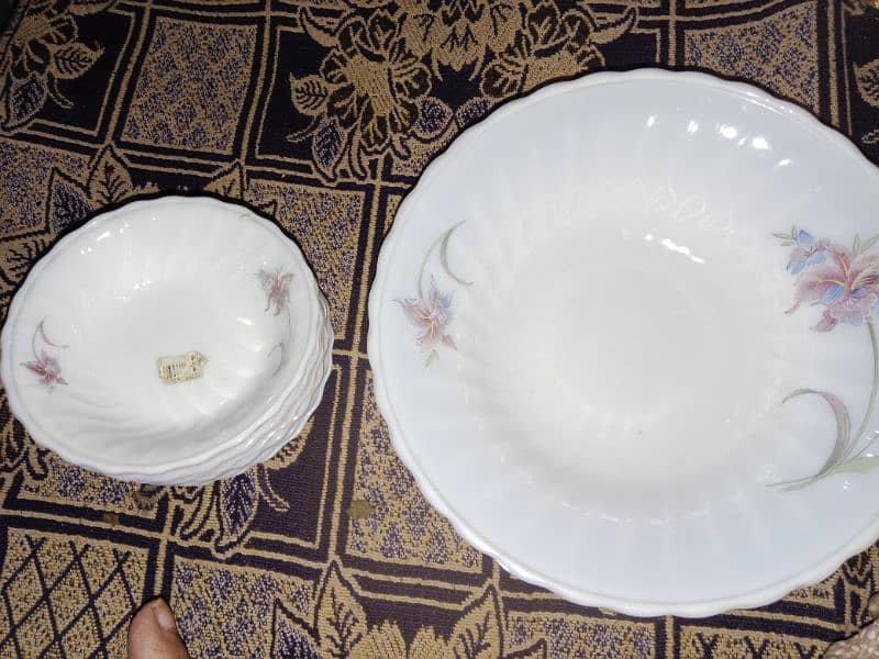 Castrd dinner set one big bowl 6 paltes 2