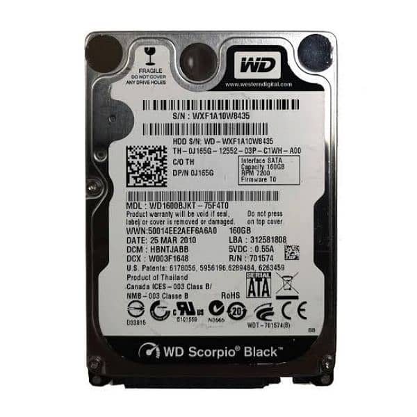 hard drive 160 gb for laptop{03327944046} S A L E 0