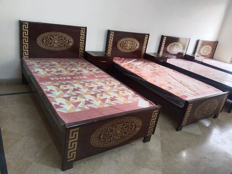 single bed wooden/Poshish bed single/furniture 2