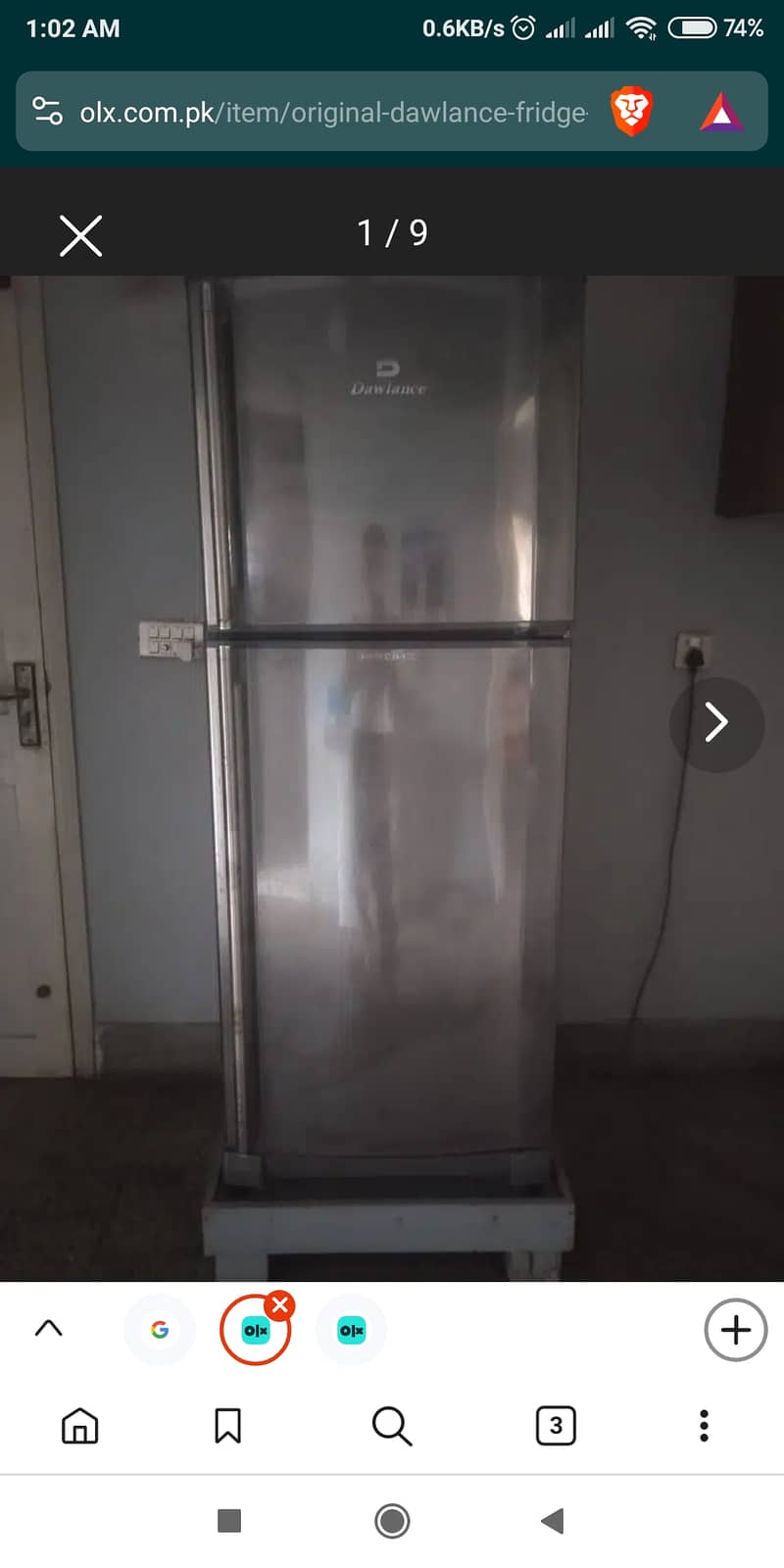 ORIGINAL DAWLANCE FRIDGE MODEL #9175WBHZ IN GOOD CONDITION 0