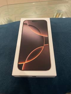 Iphone 16 Pro Max 256GB LLA model Dessert titanium Colour