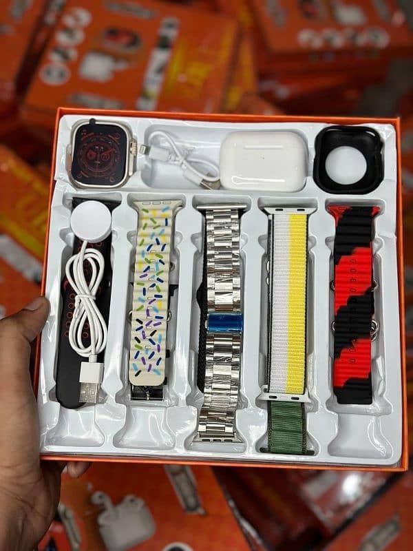 ULTRA WATCH WITH AIPODS. For buying num is in description ty! 0