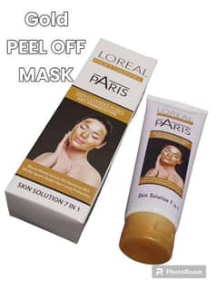 golden peel of mask