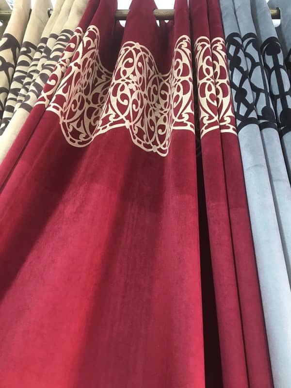 aplik curtains velvet 4.5 chorai 8 lambai 13