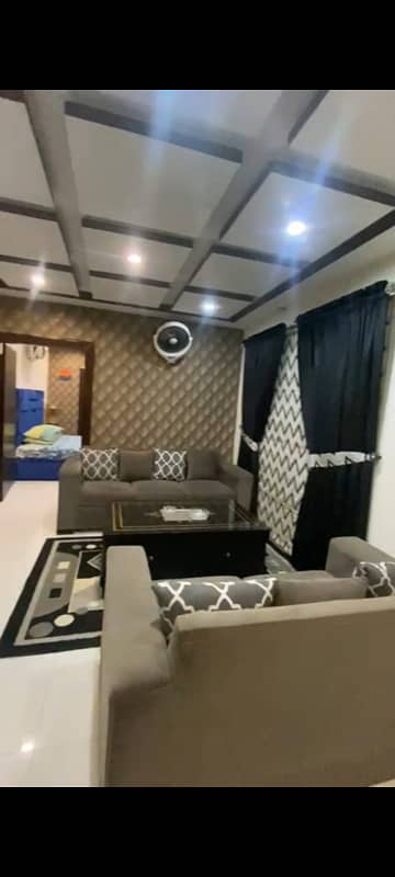 1 BED BRAND NEW FULL FURNISHED FULLY LUXURY IDEAL EXCELLENT GOOD FLAT FOR RENT IN BAHRIA TOWN LAHORE 7