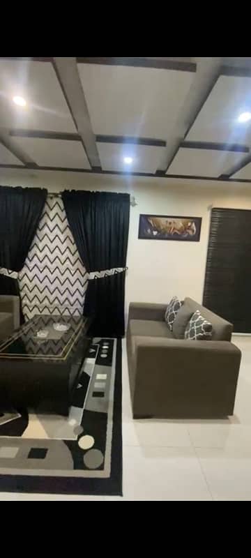 1 BED BRAND NEW FULL FURNISHED FULLY LUXURY IDEAL EXCELLENT GOOD FLAT FOR RENT IN BAHRIA TOWN LAHORE 8