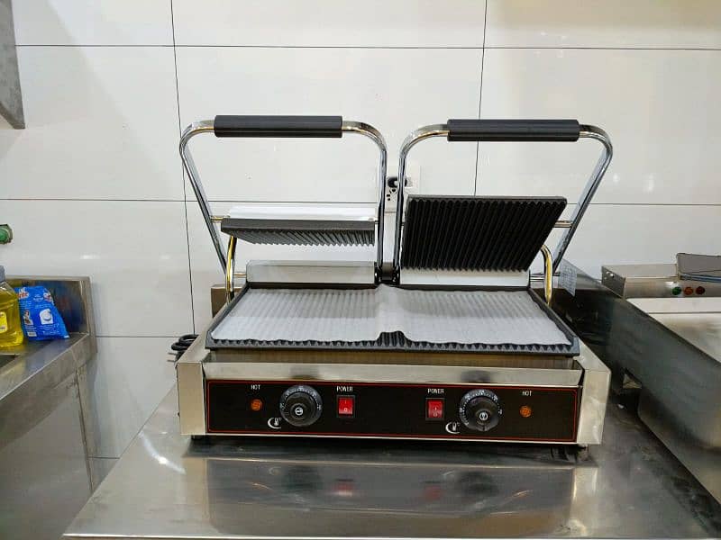 imported panini grill double unite imported pizza oven fast food setup 1